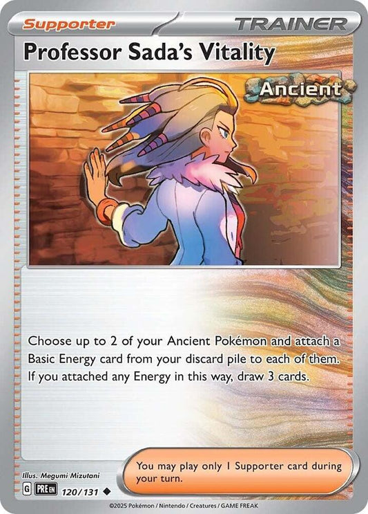 Professor Sada's Vitality 120/131 Uncommon SV: Prismatic Evolutions NM