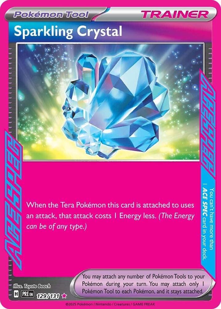 Sparkling Crystal 129/131 ACE SPEC Rare SV: Prismatic Evolutions NM