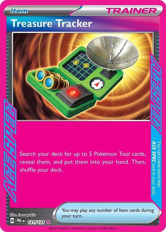 Treasure Tracker 131/131 ACE SPEC Rare SV: Prismatic Evolutions NM