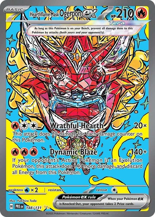 Hearthflame Mask Ogerpon ex 148/131 Special Illustration Rare SV: Prismatic Evol