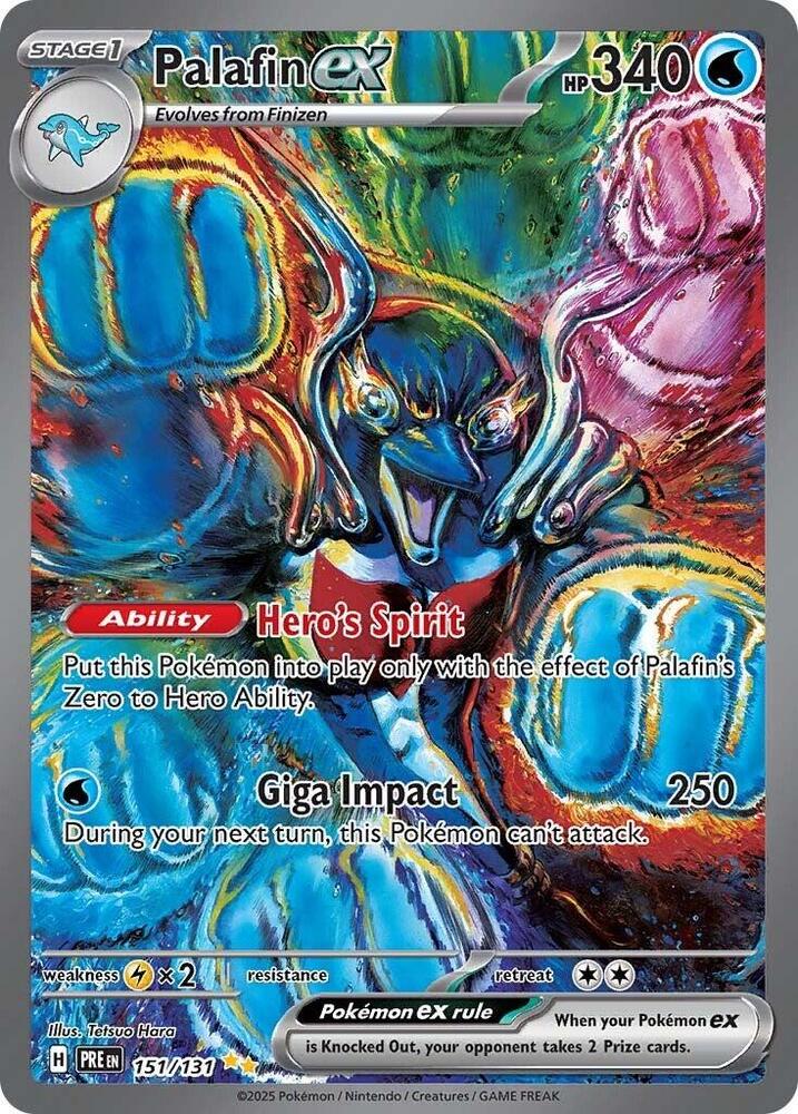 Palafin ex 151/131 Special Illustration Rare SV: Prismatic Evolutions NM