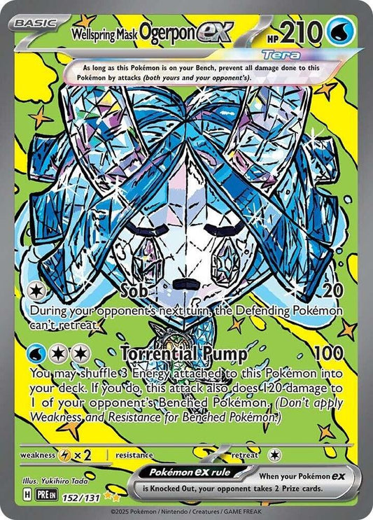 Wellspring Mask Ogerpon ex 152/131 Special Illustration Rare SV: Prismatic Evolu