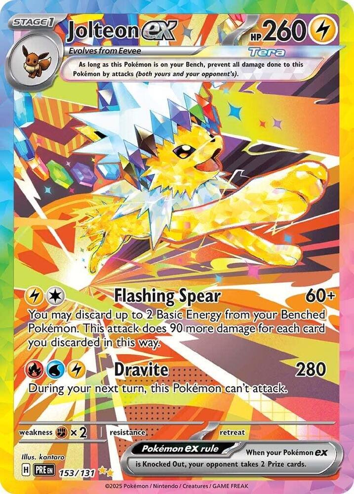 Jolteon ex 153/131 Special Illustration Rare SV: Prismatic Evolutions NM