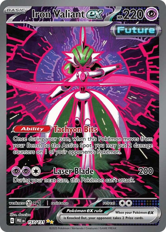 Iron Valiant ex 157/131 Special Illustration Rare SV: Prismatic Evolutions NM