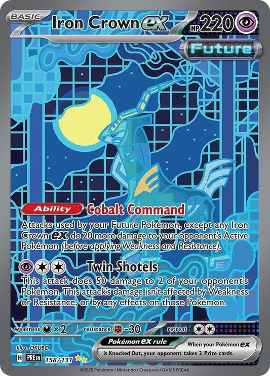 Iron Crown ex 158/131 Special Illustration Rare SV: Prismatic Evolutions NM