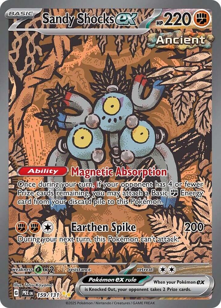 Sandy Shocks ex 159/131 Special Illustration Rare SV: Prismatic Evolutions NM