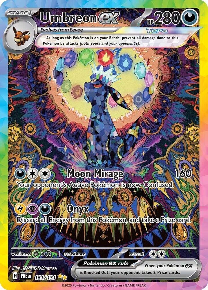 Umbreon ex 161/131 Special Illustration Rare SV: Prismatic Evolutions NM
