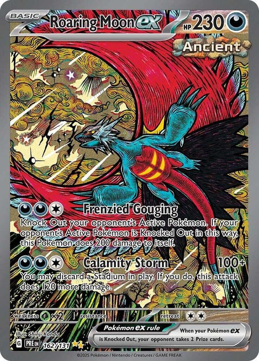 Roaring Moon ex 162/131 Special Illustration Rare SV: Prismatic Evolutions NM