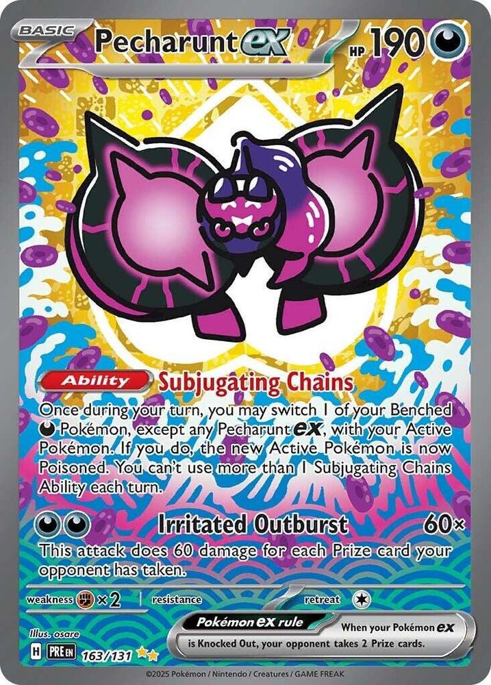Pecharunt ex 163/131 Special Illustration Rare SV: Prismatic Evolutions NM