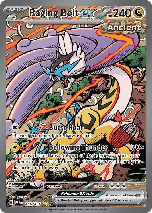 Raging Bolt ex 166/131 Special Illustration Rare SV: Prismatic Evolutions NM