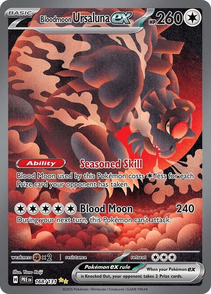 Bloodmoon Ursaluna ex 168/131 Special Illustration Rare SV: Prismatic Evolutions