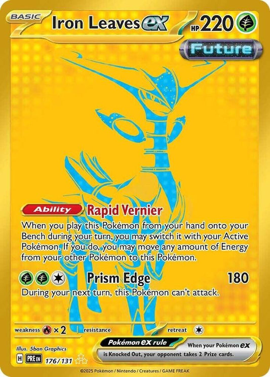 Iron Leaves ex 176/131 Hyper Rare SV: Prismatic Evolutions NM