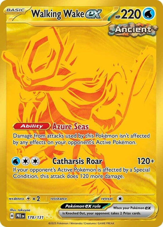 Walking Wake ex 178/131 Hyper Rare SV: Prismatic Evolutions NM