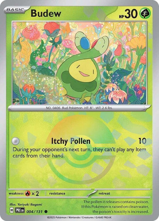 Budew (Poke Ball Pattern) 004/131 Common SV: Prismatic Evolutions NM