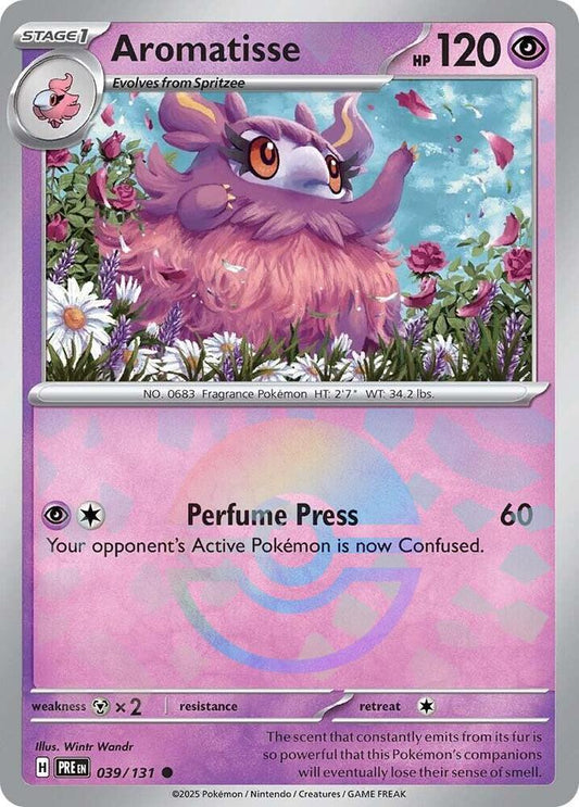 Aromatisse (Poke Ball Pattern) 039/131 Common SV: Prismatic Evolutions NM