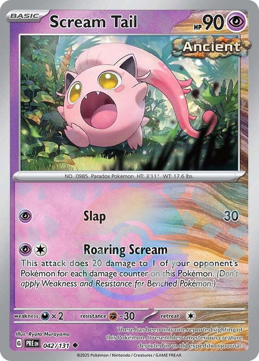 Scream Tail (Poke Ball Pattern) 042/131 Uncommon SV: Prismatic Evolutions NM