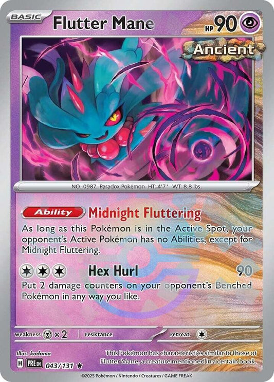 Flutter Mane (Poke Ball Pattern) 043/131 Rare SV: Prismatic Evolutions NM
