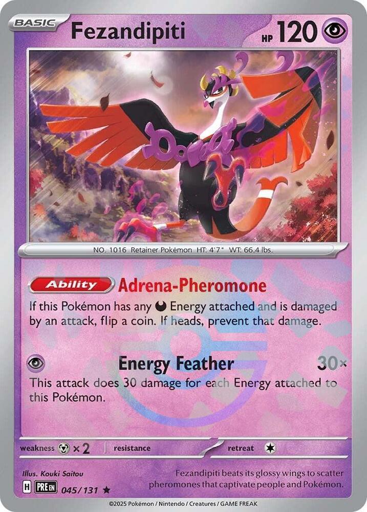 Fezandipiti (Poke Ball Pattern) 045/131 Rare SV: Prismatic Evolutions NM