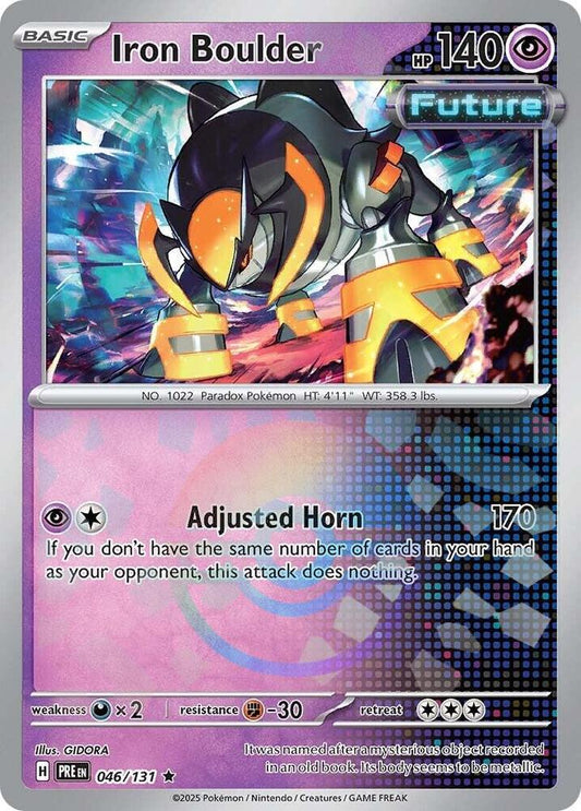 Iron Boulder (Poke Ball Pattern) 046/131 Rare SV: Prismatic Evolutions NM