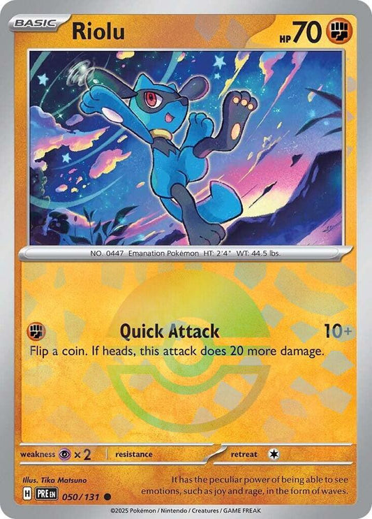 Riolu (Poke Ball Pattern) 050/131 Common SV: Prismatic Evolutions NM