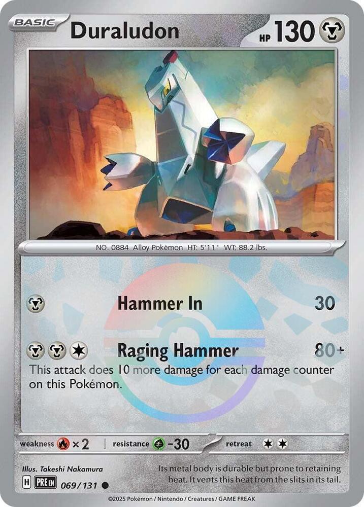 Duraludon (Poke Ball Pattern) 069/131 Common SV: Prismatic Evolutions NM
