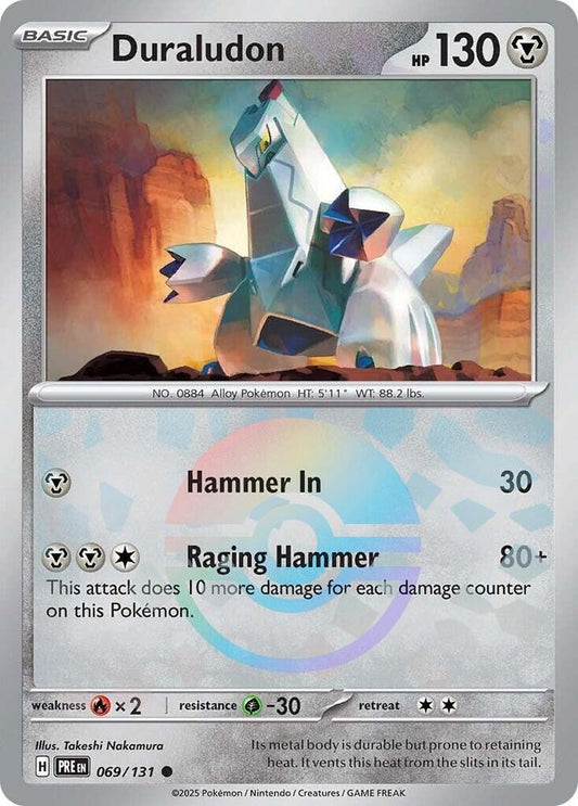 Duraludon (Poke Ball Pattern) 069/131 Common SV: Prismatic Evolutions NM