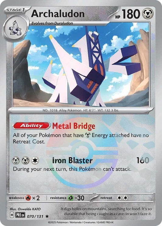 Archaludon (Poke Ball Pattern) 070/131 Rare SV: Prismatic Evolutions NM