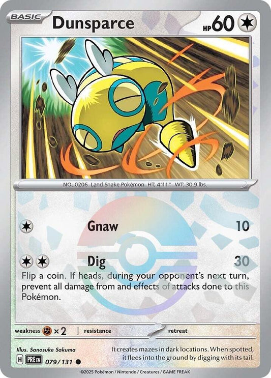 Dunsparce (Poke Ball Pattern) 079/131 Common SV: Prismatic Evolutions NM