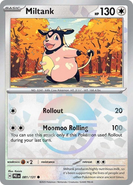 Miltank (Poke Ball Pattern) 081/131 Common SV: Prismatic Evolutions NM