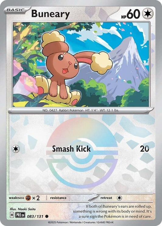 Buneary (Poke Ball Pattern) 083/131 Common SV: Prismatic Evolutions NM