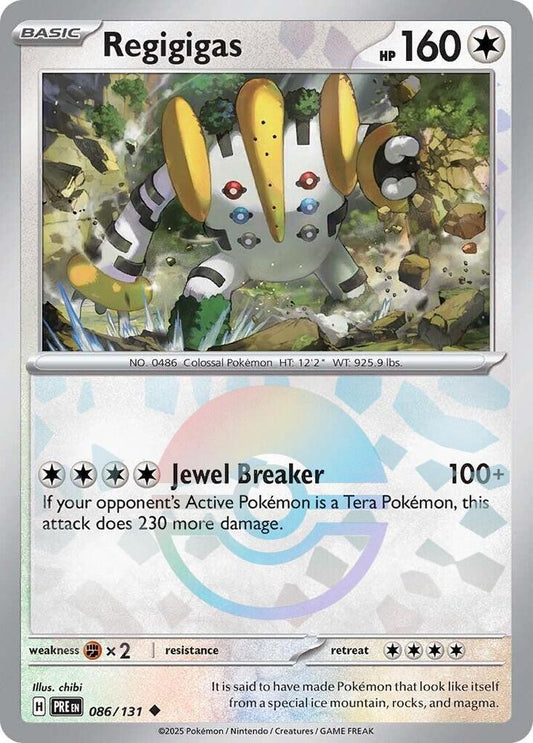 Regigigas (Poke Ball Pattern) 086/131 Uncommon SV: Prismatic Evolutions NM