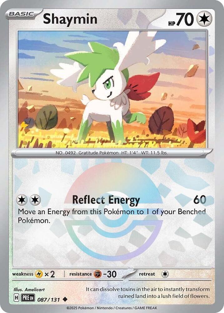 Shaymin (Poke Ball Pattern) 087/131 Uncommon SV: Prismatic Evolutions NM