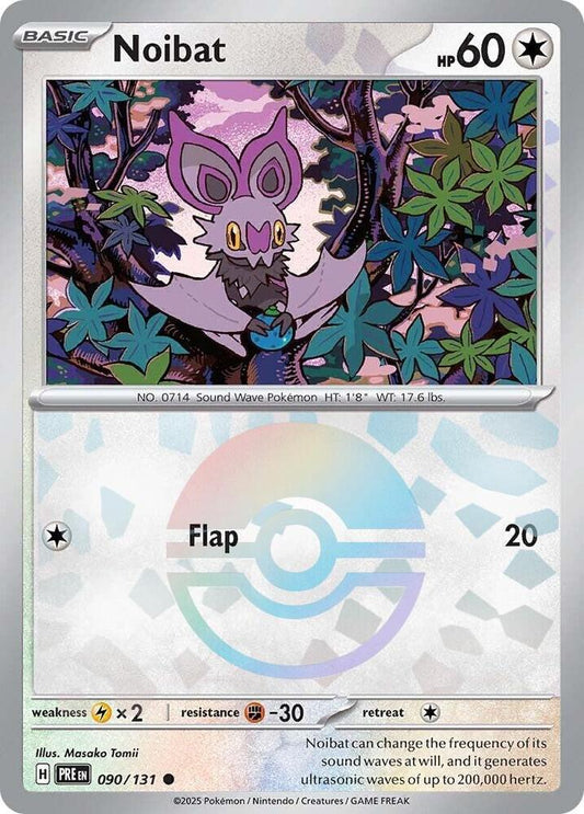 Noibat (Poke Ball Pattern) 090/131 Common SV: Prismatic Evolutions NM