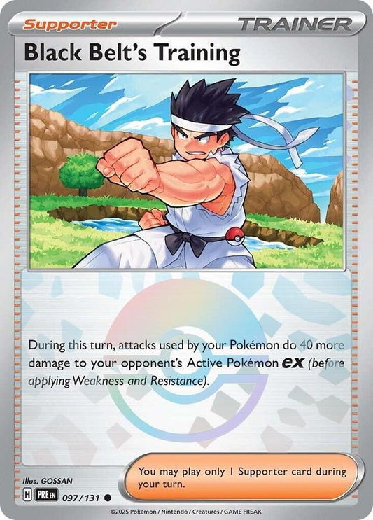 Black Belt's Training (Poke Ball Pattern) 097/131 Common SV: Prismatic Evolution