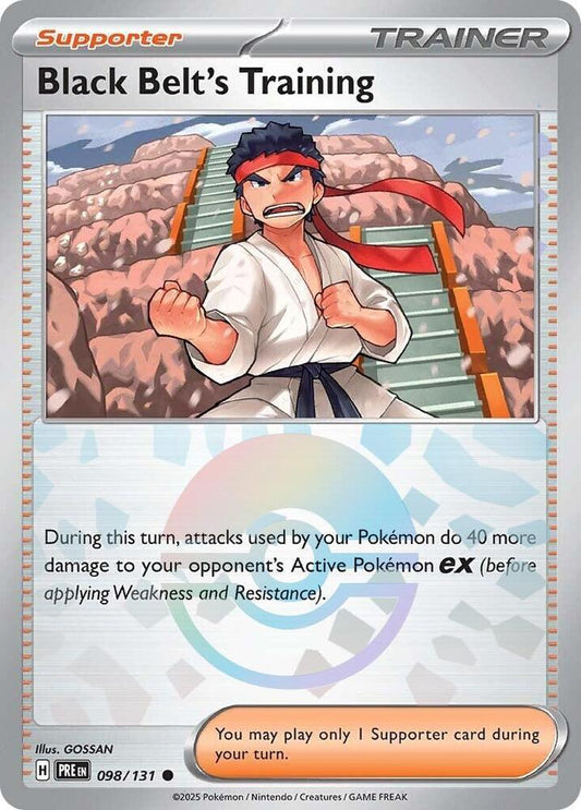 Black Belt's Training (Poke Ball Pattern) 098/131 Common SV: Prismatic Evolution