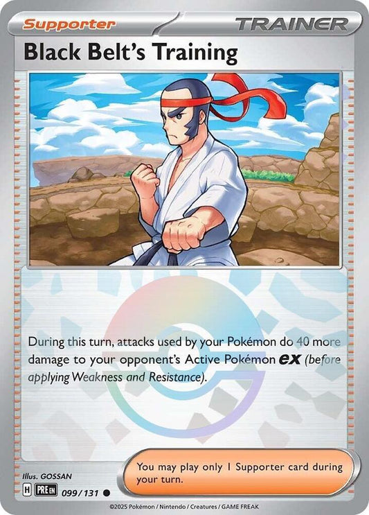 Black Belt's Training (Poke Ball Pattern) 099/131 Common SV: Prismatic Evolution