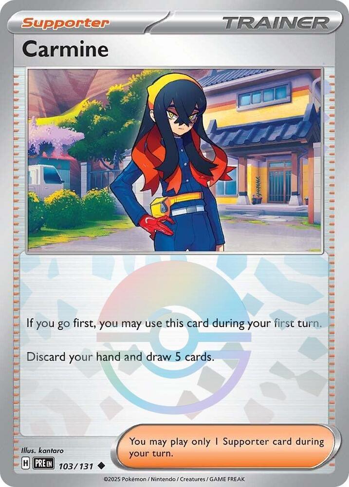 Carmine (Poke Ball Pattern) 103/131 Uncommon SV: Prismatic Evolutions NM