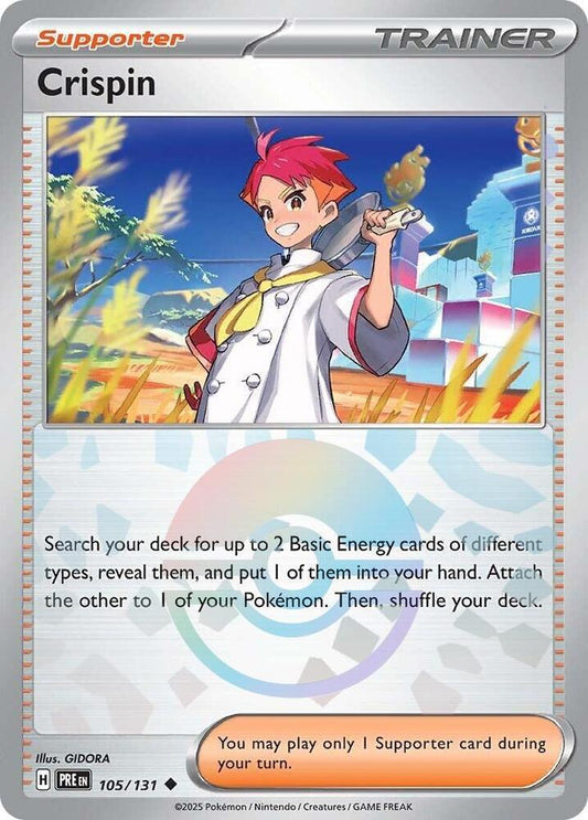 Crispin (Poke Ball Pattern) 105/131 Uncommon SV: Prismatic Evolutions NM