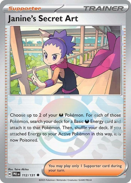 Janine's Secret Art (Poke Ball Pattern) 112/131 Uncommon SV: Prismatic Evolution