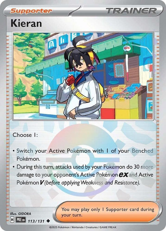Kieran (Poke Ball Pattern) 113/131 Uncommon SV: Prismatic Evolutions NM