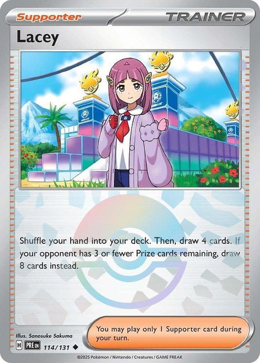 Lacey (Poke Ball Pattern) 114/131 Uncommon SV: Prismatic Evolutions NM
