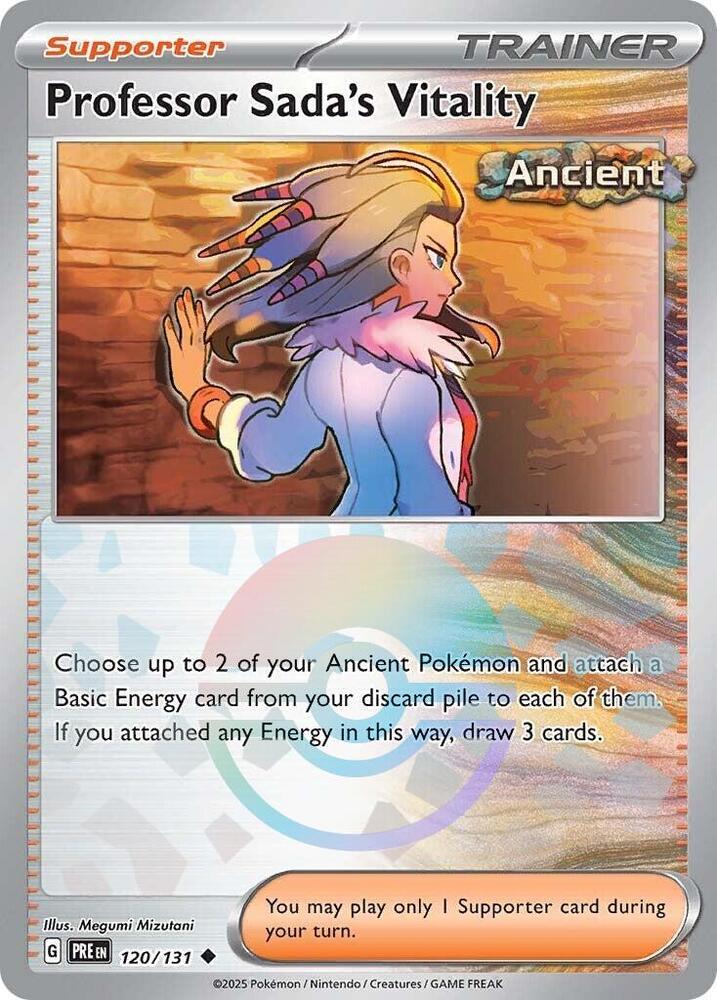 Professor Sada's Vitality (Poke Ball Pattern) 120/131 Uncommon SV: Prismatic Evo