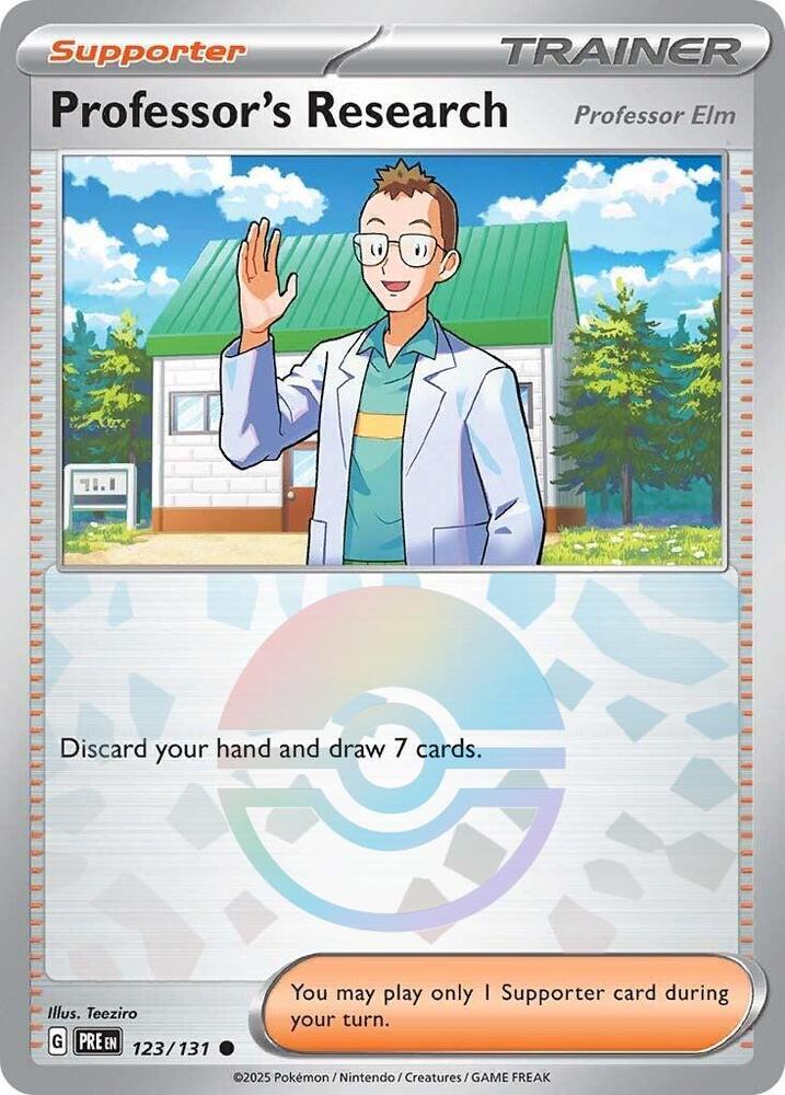 Professor's Research [Professor Elm] (Poke Ball Pattern) 123/131 Common SV: Pris