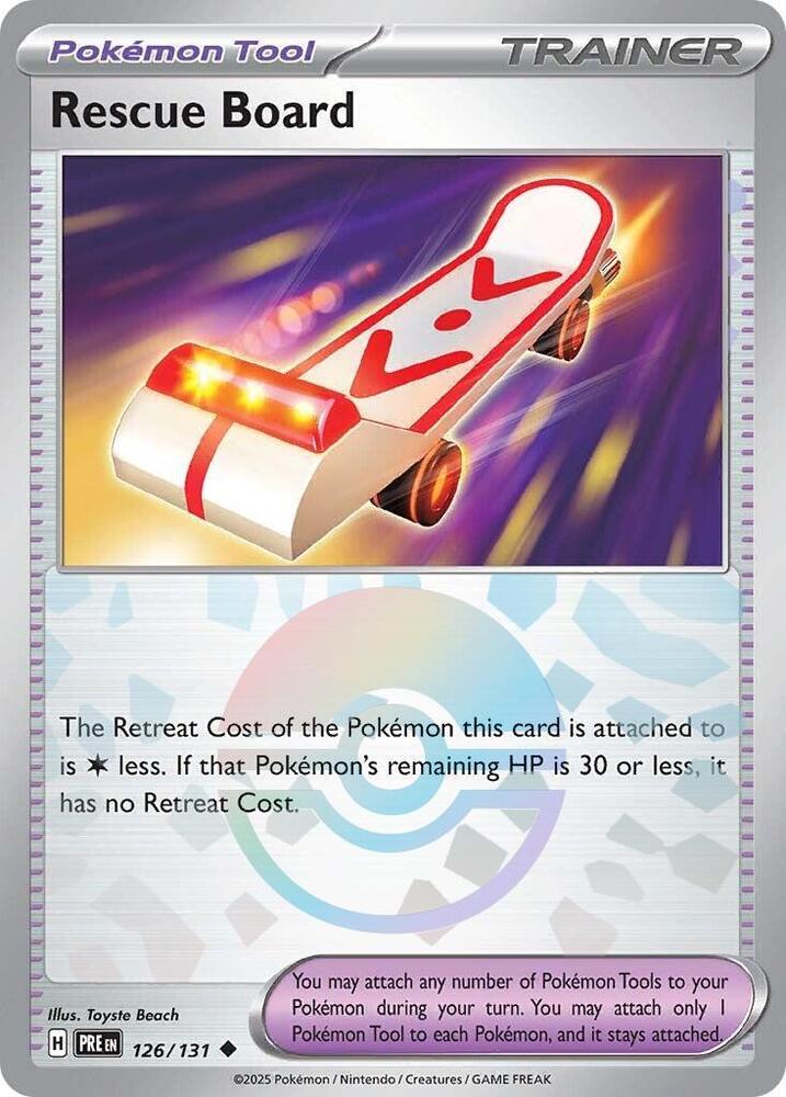Rescue Board (Poke Ball Pattern) 126/131 Uncommon SV: Prismatic Evolutions NM