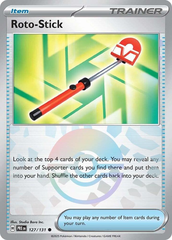Roto-Stick (Poke Ball Pattern) 127/131 Common SV: Prismatic Evolutions NM