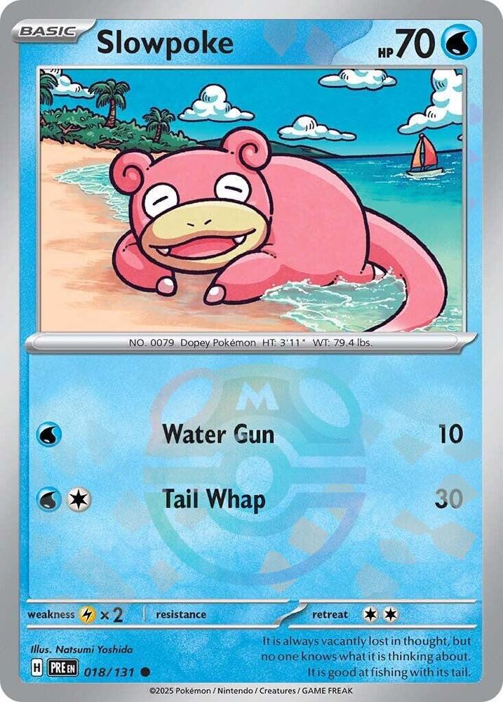 Slowpoke (Master Ball Pattern) 018/131 Common SV: Prismatic Evolutions NM