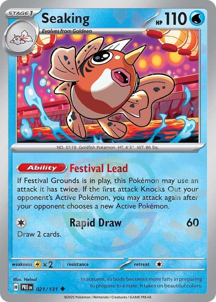 Seaking (Master Ball Pattern) 021/131 Uncommon SV: Prismatic Evolutions NM