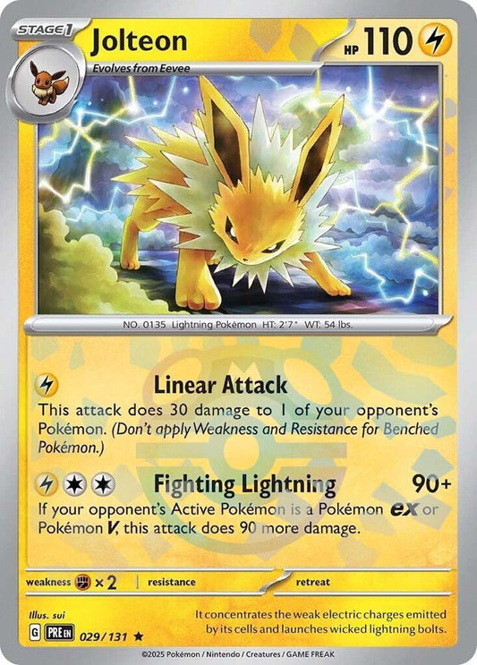 Jolteon (Master Ball Pattern) 029/131 Rare SV: Prismatic Evolutions NM