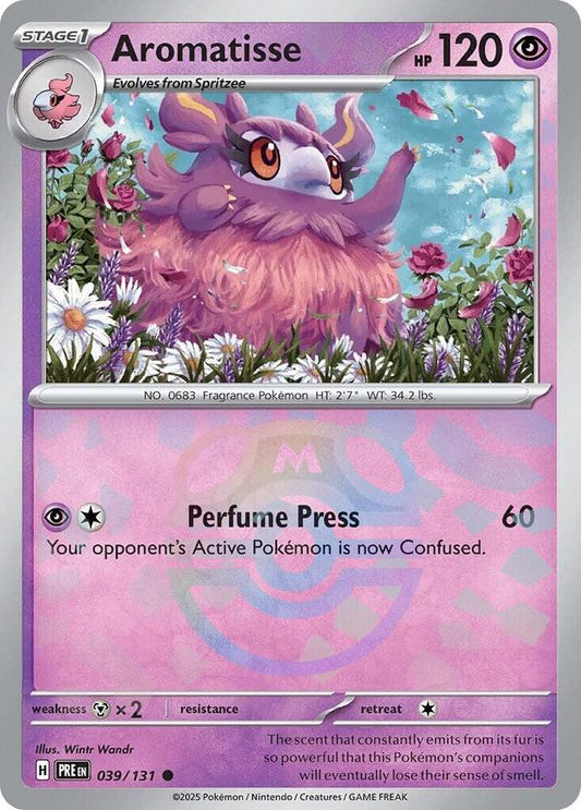 Aromatisse (Master Ball Pattern) 039/131 Common SV: Prismatic Evolutions NM
