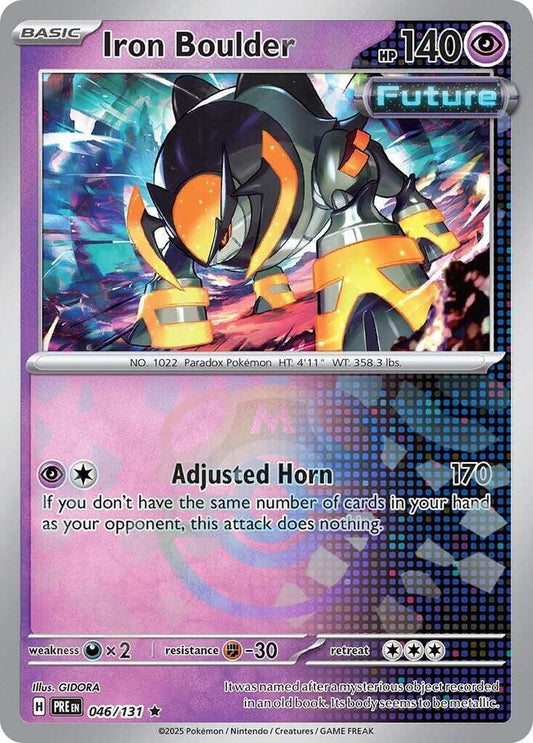 Iron Boulder (Master Ball Pattern) 046/131 Rare SV: Prismatic Evolutions NM